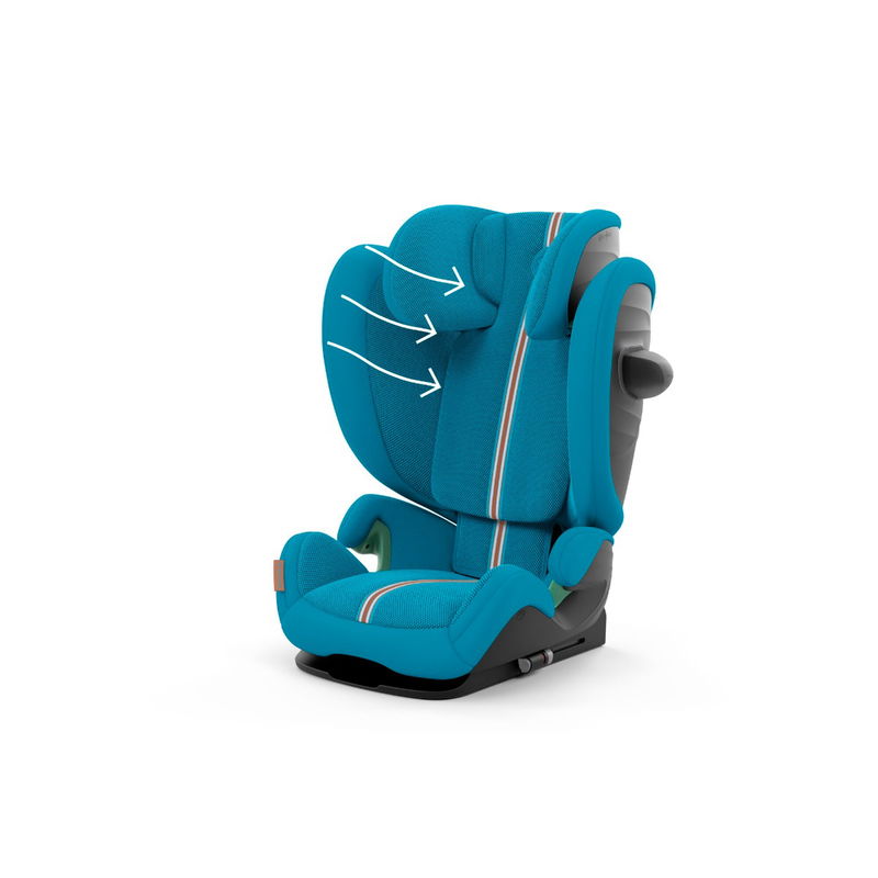 babyonlineshop CYBEX Solution G i-Fix Plus Kindersitz Beach Blue 3 bis 12 Jahre Kostenlose Rückgabe