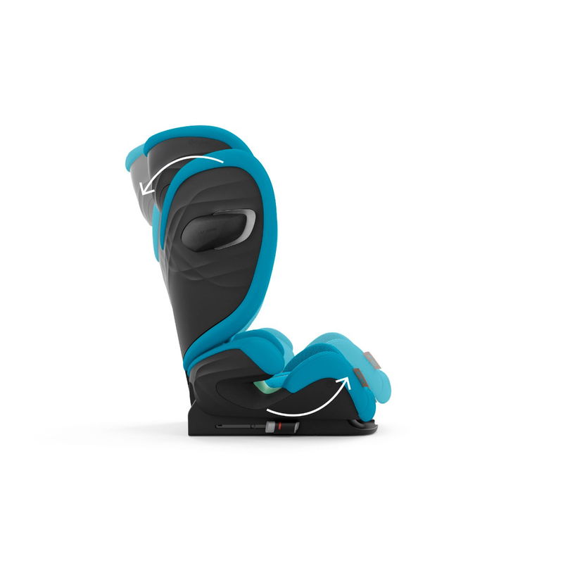 babyonlineshop CYBEX Solution G i-Fix Plus Kindersitz Beach Blue 3 bis 12 Jahre Kostenlose Rückgabe
