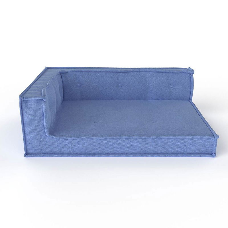 babyonlineshop Nature Kid Palettensofa Ecke links blau mit recycelter Schaumstofffüllung