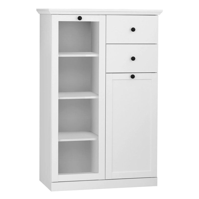 babyonlineshop trendteam Baxter Vitrine klein weiß Dekor