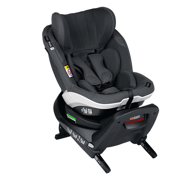 babyonlineshop BeSafe iZi Twist M i-Size Kindersitz Anthracite Mesh