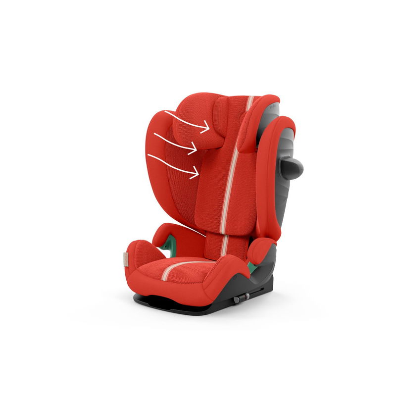 babyonlineshop CYBEX Solution G i-Fix Plus Kindersitz Hibiscus Red 3 bis 12 Jahre Saisonschlussverkauf
