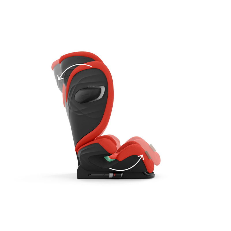 babyonlineshop CYBEX Solution G i-Fix Plus Kindersitz Hibiscus Red 3 bis 12 Jahre Saisonschlussverkauf
