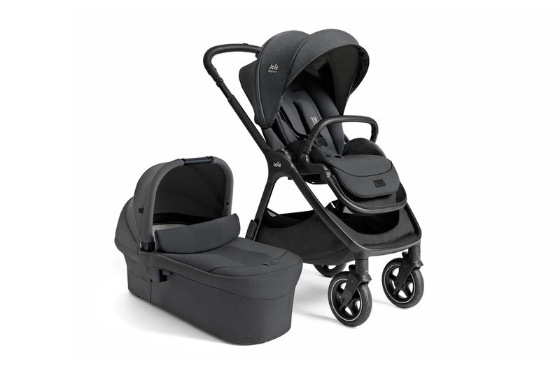 babyonlineshop Joie Signature Kombi-Kinderwagen Finiti inkl. Babywanne Ramble XL Ebony