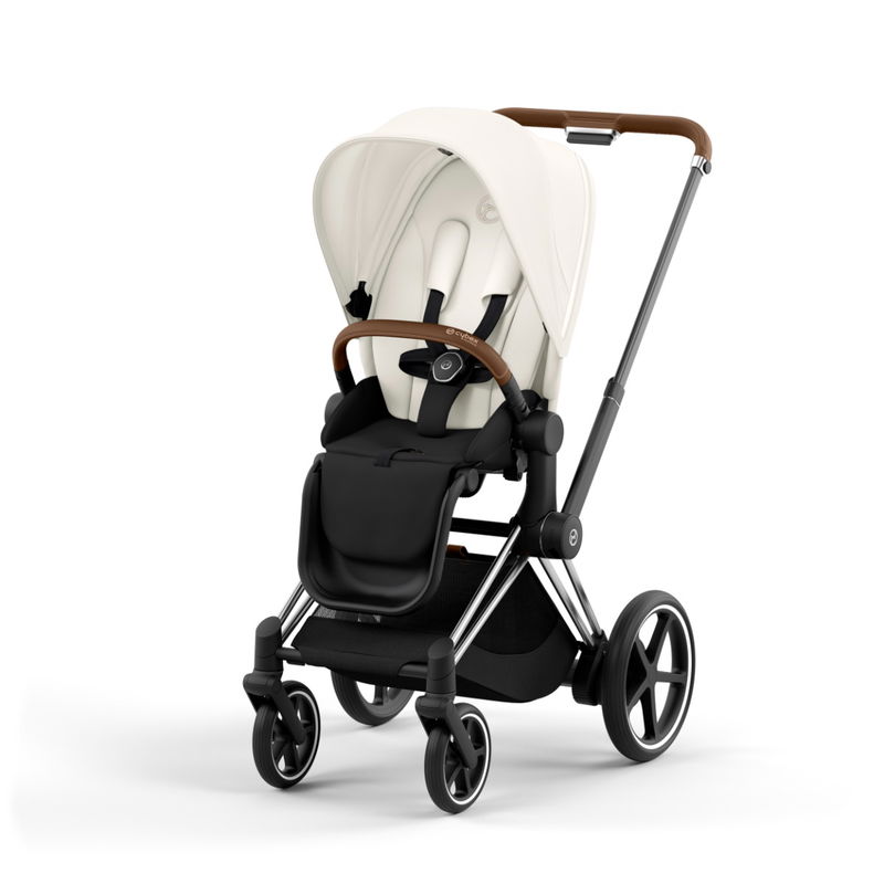 babyonlineshop CYBEX e-PRIAM Sportwagen Off White Gestell wählbar New Generation