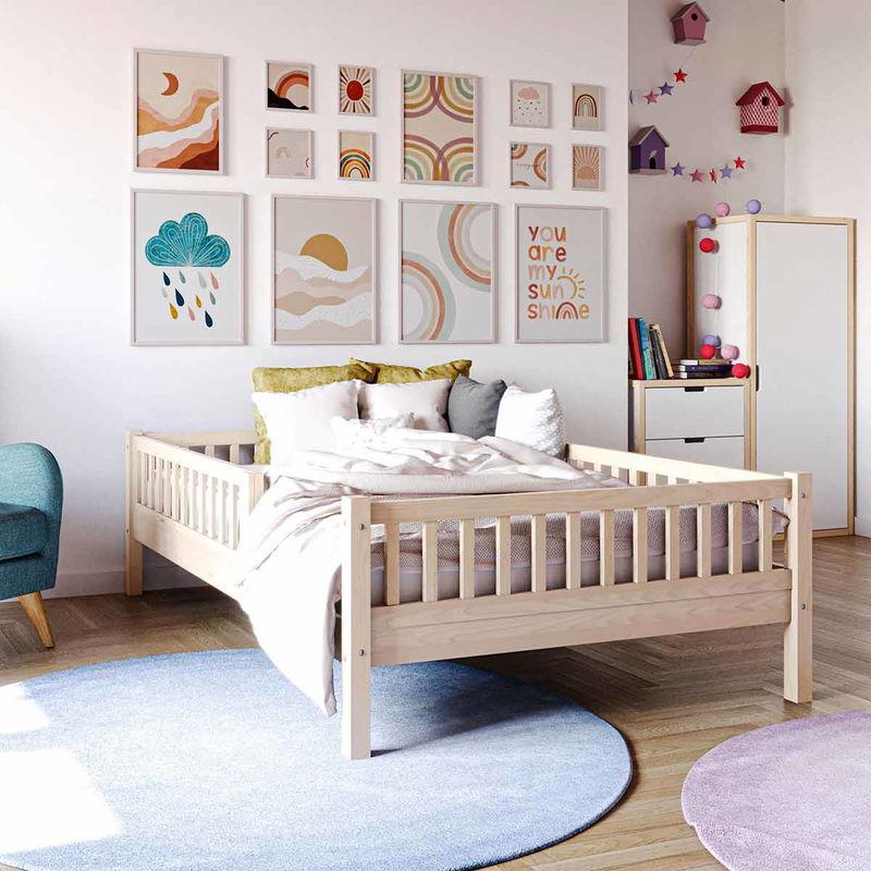 babyonlineshop Nature Kid Lilly Einzelbett natur 120x200 cm Online Shopping