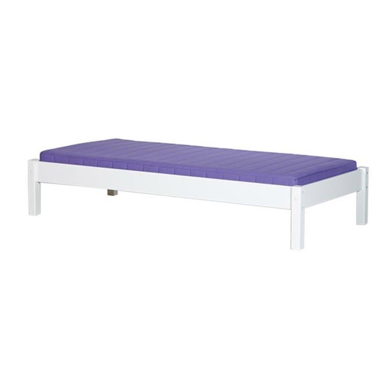 babyonlineshop Manis-h Einzelbett ohne Lattenrost 120x200 cm einfarbig - 22 Farben wählbar
