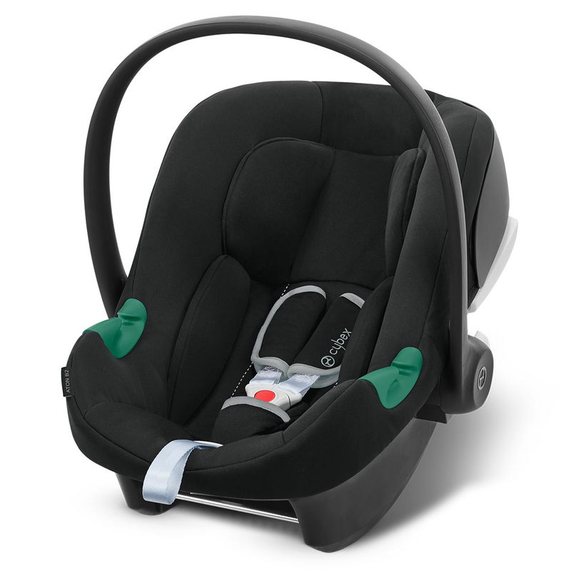 babyonlineshop CYBEX Aton B2 i-Size Babyschale Volcano Black inklusive Base One Gruppe 0+ Vierteljährliche Förderung
