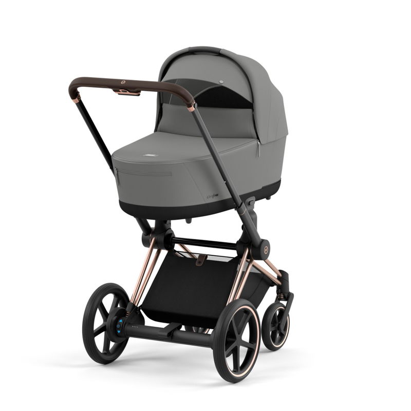 babyonlineshop CYBEX e-PRIAM Kinderwagen Mirage Grey Gestell wählbar New Generation Speichern exportieren