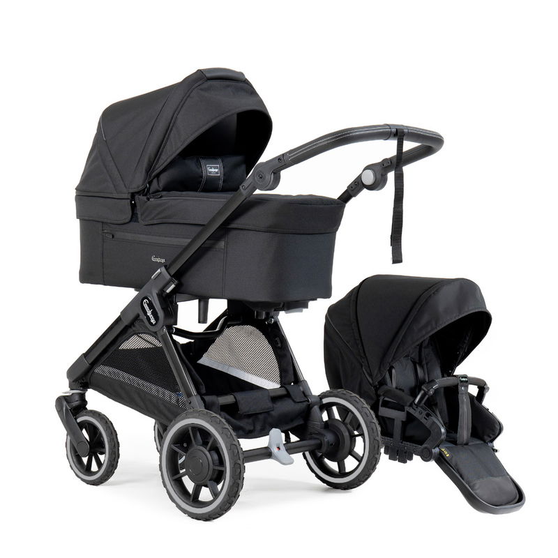 babyonlineshop Emmaljunga SENTO FLAT Kinderwagen All Black 2025